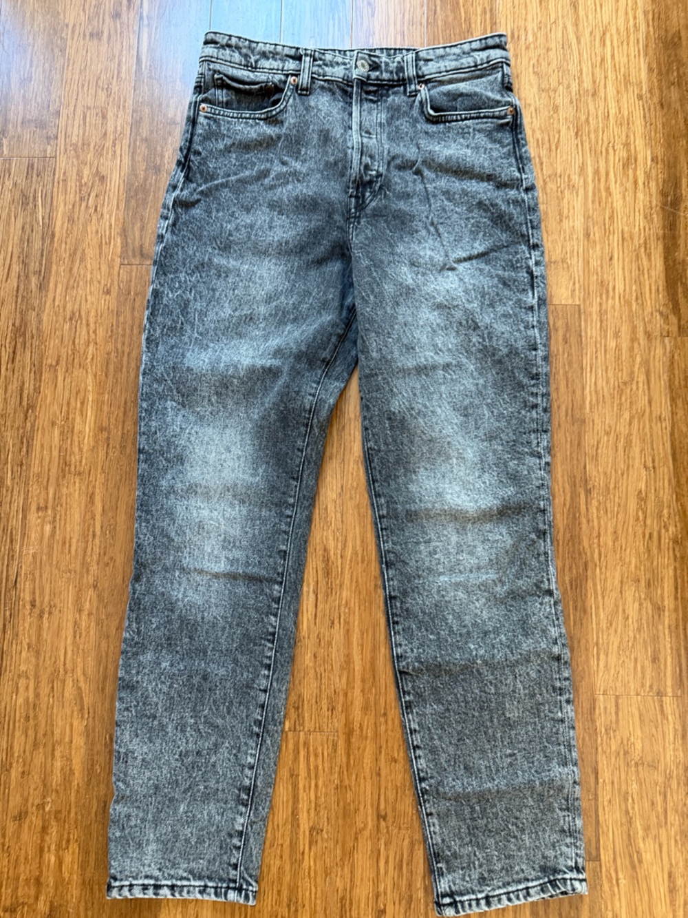 H&M Charcoal Gray Mom Jeans